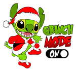 DTF Stitch Grinch Mode de Navidad  #59