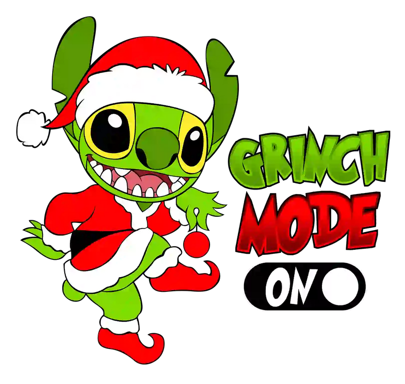 DTF Stitch Grinch Mode de Navidad  #59