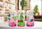 Tumbler Libbey Glass 18 oz Personalizado Grinch 1