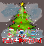 DTF de Navidad Stitch Arbol de Navidad #19