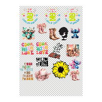 Hojas UV DTF (Stickers) Para Customizar